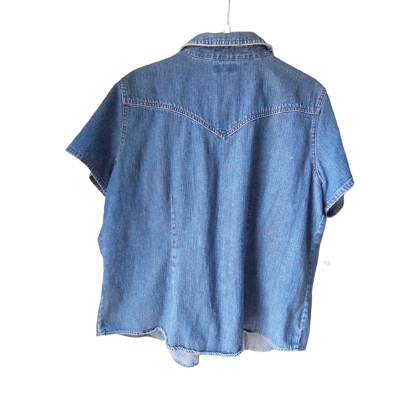 Vintage Route 66 100% Cotton Denim Shirt - Picture 3 of 8